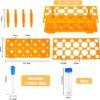 Laboratory Centrifuge Tube Rack 10mL/15mL & 50mL Capacity, Orange, Detachable Design - Image 3