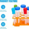Laboratory Centrifuge Tube Rack 10mL/15mL & 50mL Capacity, Orange, Detachable Design - Image 5