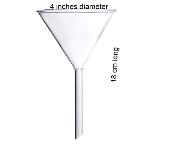 High-Quality Laboratory Glass Funnel 100mm - Image 2