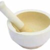 Ceramic Mortar and Pestle Set 4/5 Inch