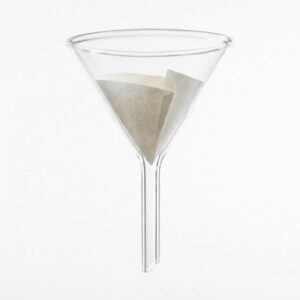 funnel 100mm Borosilicate glass