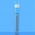 Borosil 20ml Graduated Test Tube with I/C Stopper