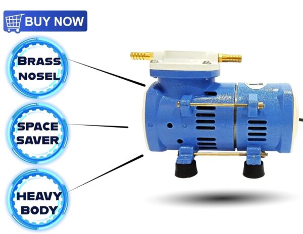 Apex Labs® Laboratory Oil Free Vacuum Pump 15 Ltrs/Hr - Image 2