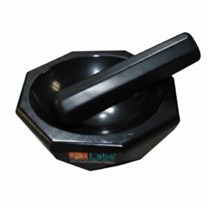 2-Inch Black Agate Mortar and Pestle Set | High-Purity Grinding Tool