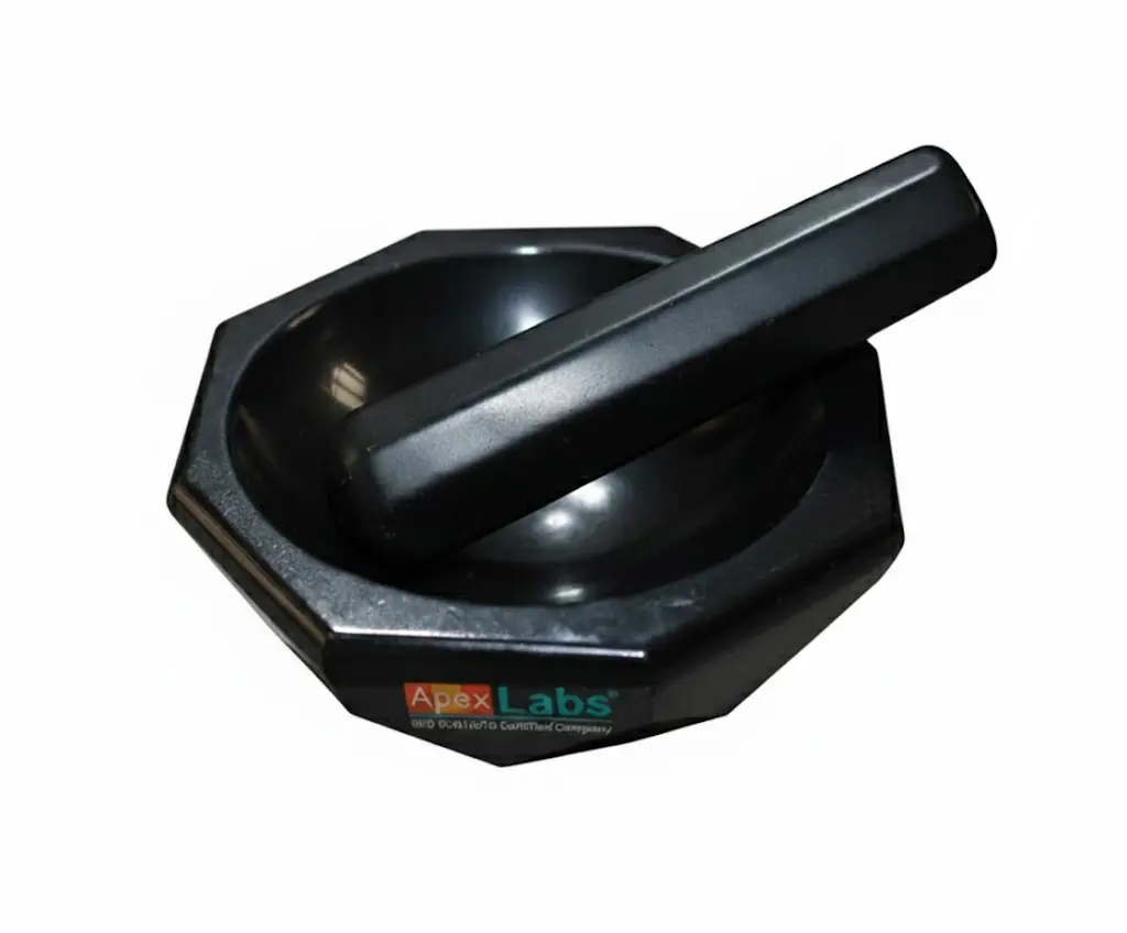 Agate Pestle & mortar - APEX LABS Premium Black agate pestle and mortar