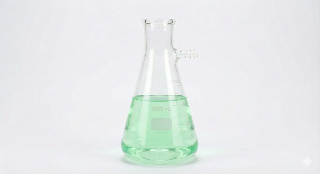 filteration flask 1000ml with liquid - APEX LABS flask for filterateration assembly unit with side arm capacity 1000 ml