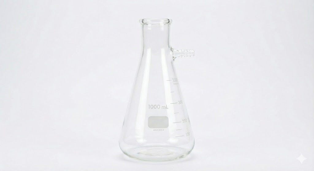 filteration flask 1000ml - APEX LABS borosillicate glass filteation flask 1000ml