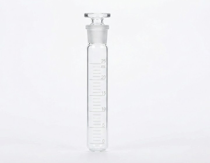 25ml test tube with ic stopper - APEX LABS 25ml Graduated Test Tube with Glass I/C Stopper