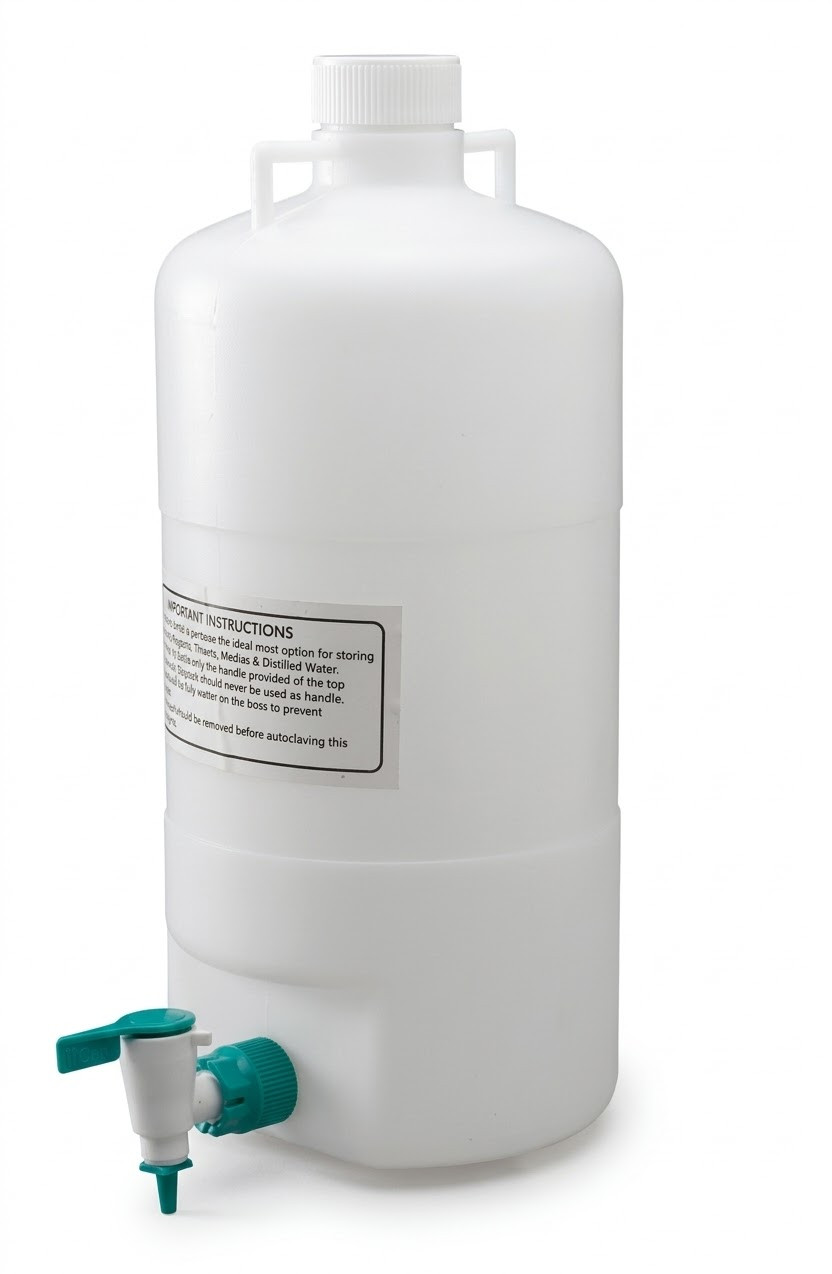 Aspirator Bottle - APEX LABS 5L Polypropylene Aspirator Bottle | Polylab Labware