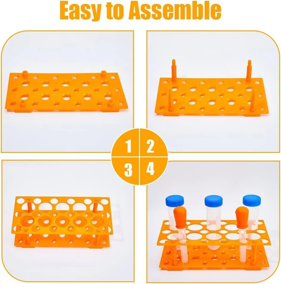 61e3TLpMpHL._AC_SL1001_.jpg Laboratory Centrifuge Tube Rack 10mL/15mL & 50mL Capacity, Orange, Detachable Design