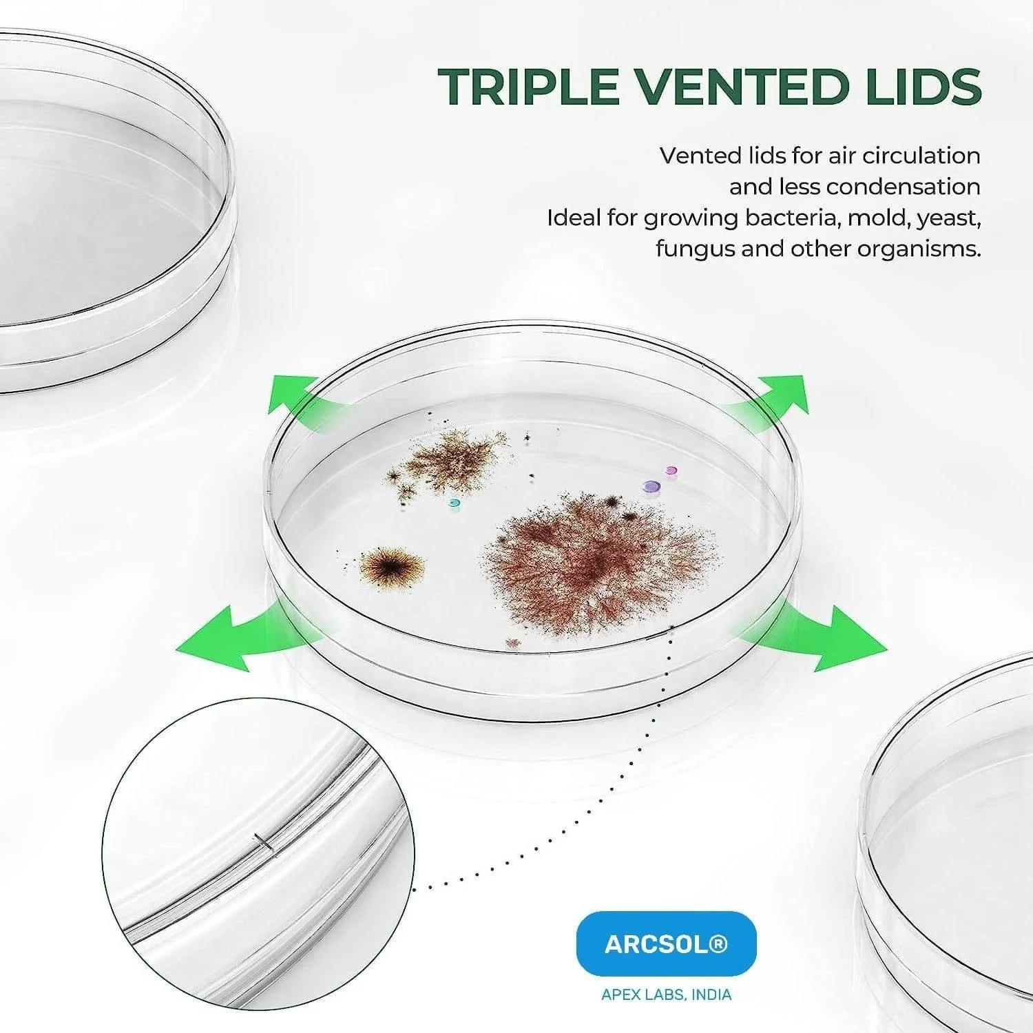 71CU2qakQL._SL1500_.jpg Sterile Plastic Petri Dishes 90mm 100 Pcs