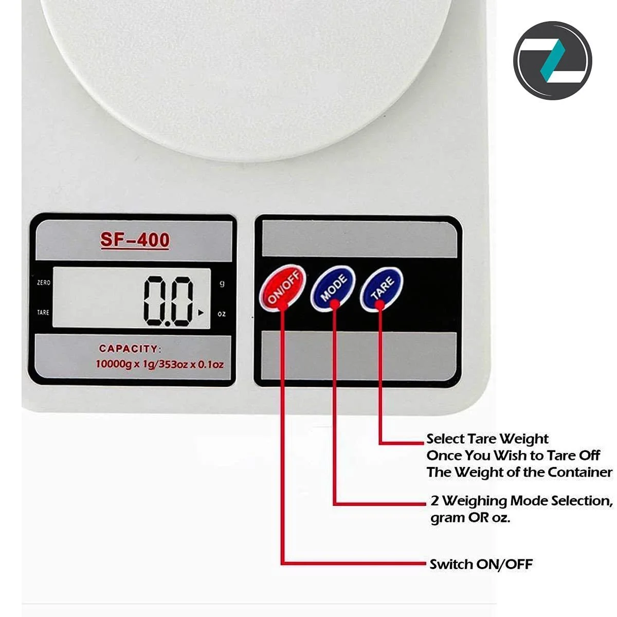 Balance-1.jpg Apex Labs SF-400 Electronic Digital Weighing Scale (up to 10kg Capacity / 1g Precision)
