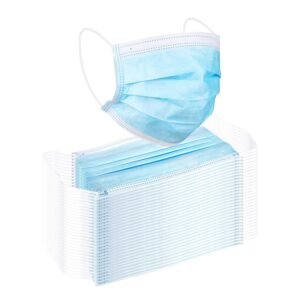 Laboratory 3 Ply face mask disposable with nose pin 50 Pcs