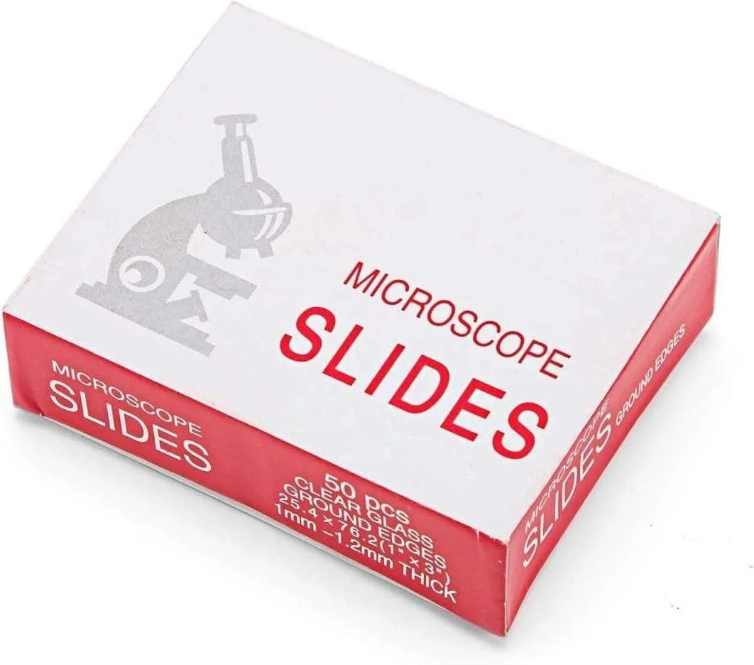 GLASS-SLIDE-2.jpg Rectangular Microscope Glass Slides 75mm x 25mm | Ground Edges & Optically Clear (50 Pcs)