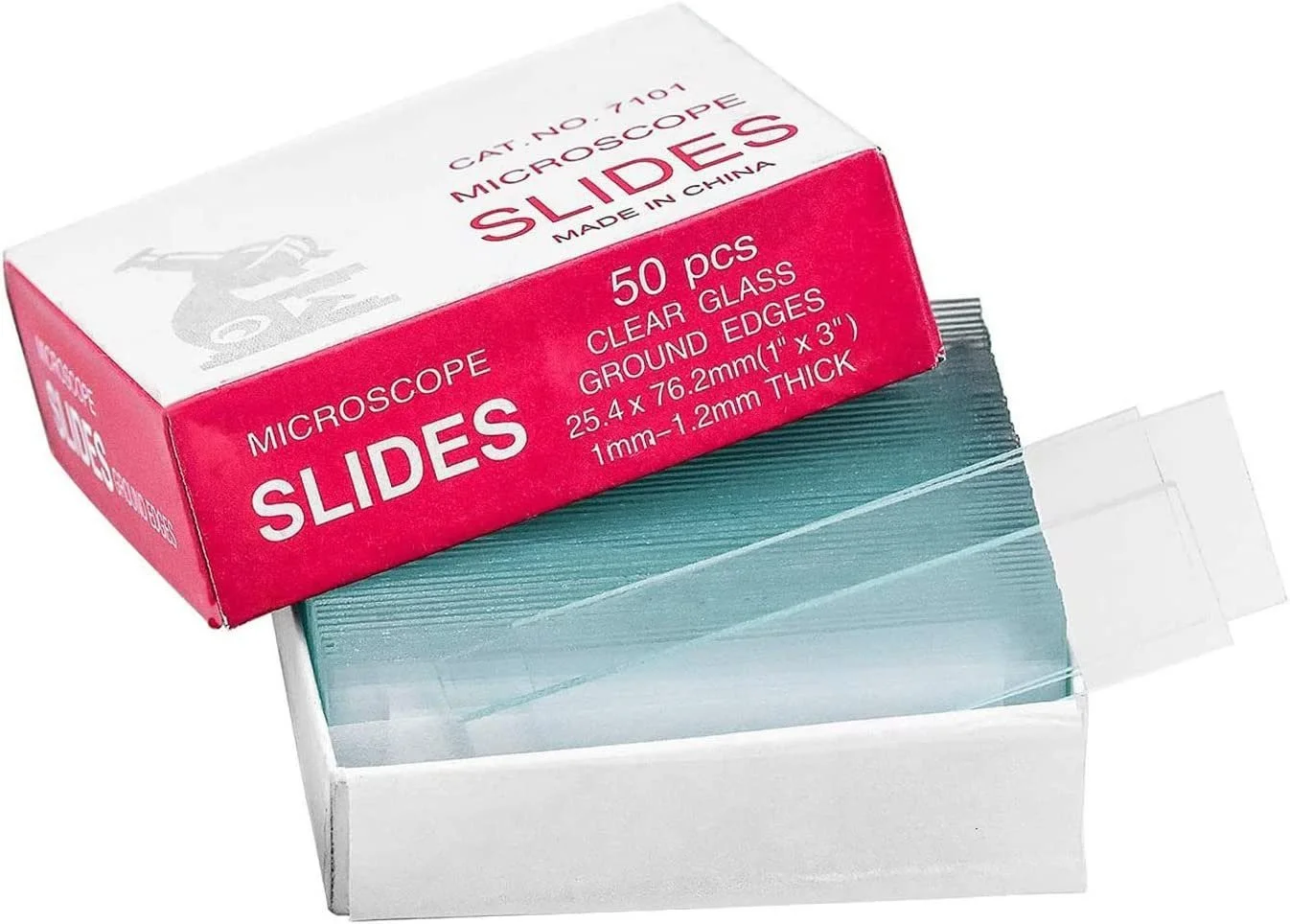 GLASS-SLIDE-5.jpg Rectangular Microscope Glass Slides 75mm x 25mm | Ground Edges & Optically Clear (50 Pcs)