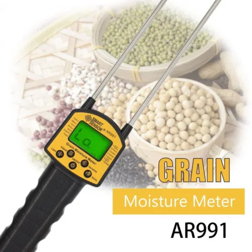 Smart Sensor AR991 Digital Grain Moisture Meter | 14 Grain Types & Voice Alarm