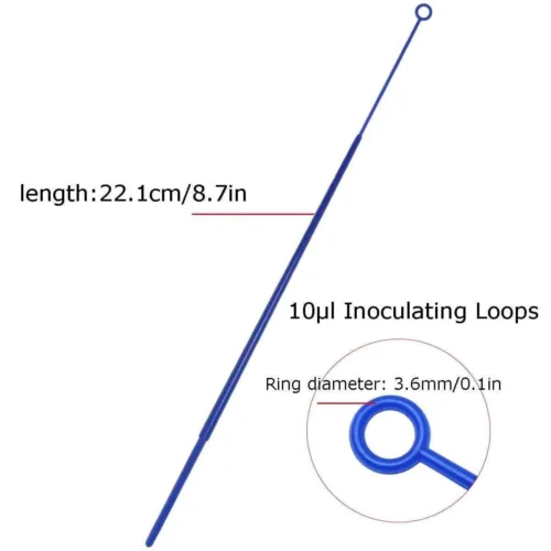 Sterile Disposable Inoculating Loops – 10μL Capacity