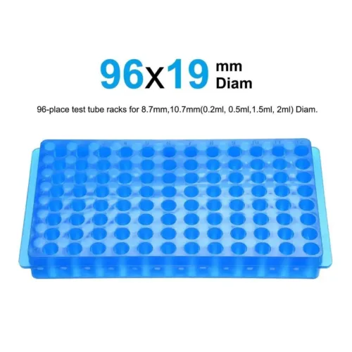 96-Well Microcentrifuge Tube Rack – Fits 0.5mL, 1.5mL & 2.0mL MCTs
