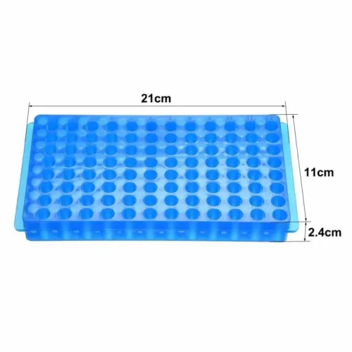 96-Well Microcentrifuge Tube Rack – Fits 0.5mL, 1.5mL & 2.0mL MCTs