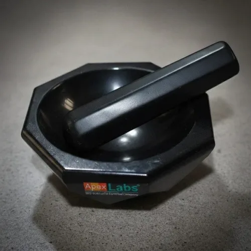 2-Inch Black Agate Mortar and Pestle Set | Grinding Tool