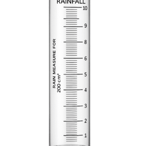 Rain Measuring Cylinder – Corning Borosilicate, 0.2 mm Resolution, 200 mm Range