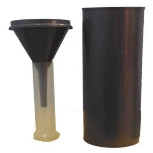 Professional Rain Gauge Set, 10mm Rainfall Measurement, 200cm² Collector, 28cm Beaker