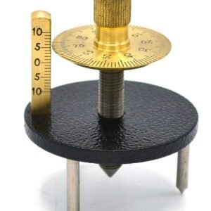 Apex Labs Professional Single Disk Spherometer – Precision Brass Dial for Optical Curvature Measurement
