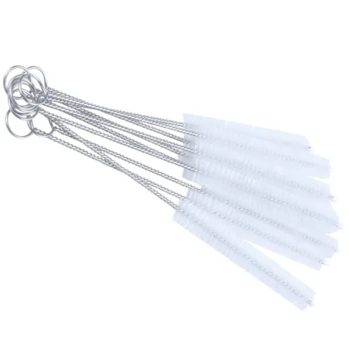 Laboratory Glassware Cleaning Brush – Pack of 5 Durable Beaker Brushes with Nylon Bristles and Stainless Steel Wire Handles