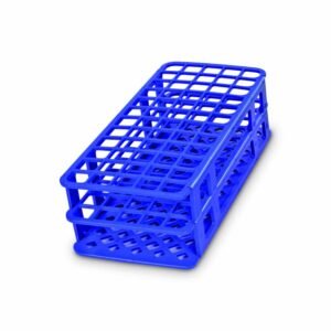 Plastic Test Tube Rack 13mm x 90 Places | 3-Tier Polypropylene Stand | Blue