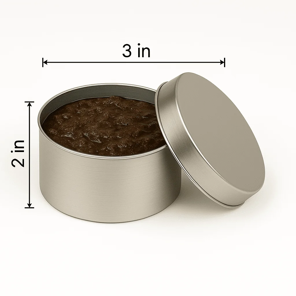 moisture tin 3×2 inch Aluminium Petri Dish 75 X 50 Mm