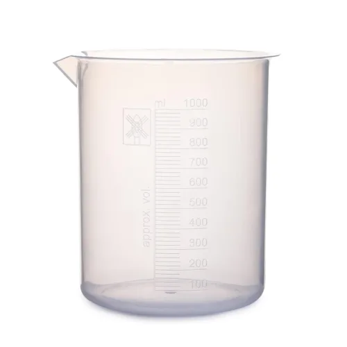 1000ml Euro Design Polypropylene Beaker | Lab Grade