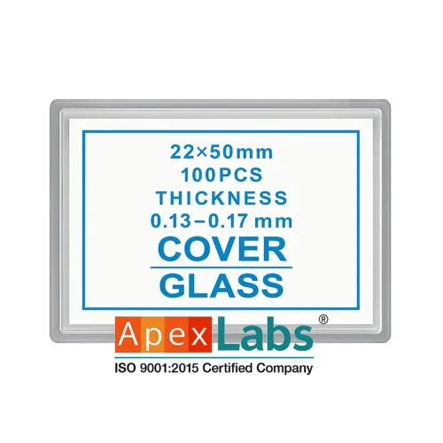 Rectangular 22x50mm Microscope Cover Glass | Bulk 500 pcs (5 Packs of 100)
