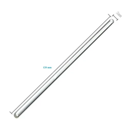 Glass Stirring Rods 3×120mm | Pack of 10