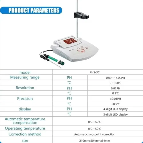 PHS-3C High-Precision Digital Benchtop pH Meter