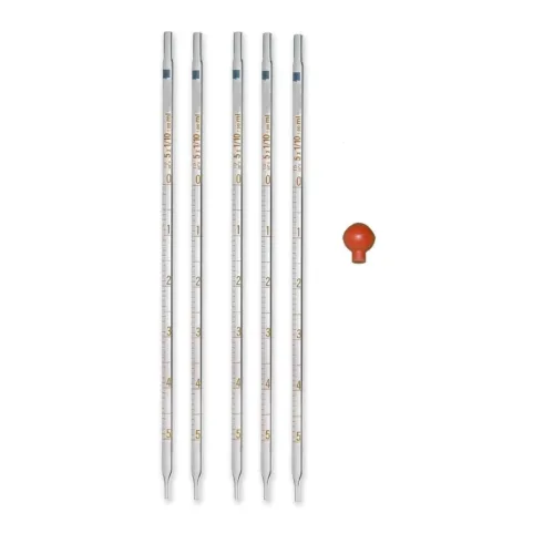 Borosilicate Glass Pipettes Graduated - (0.1 ML, 1 ML, 2ML, 5ML, 10 ML)