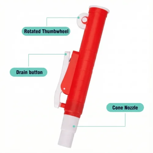 Premium 25ml Pipette Pump (Red) | Manual Pipette Filler with Rapid Release Lever Premium 25ml Pipette Pump (Red) | Manual Pipette Filler with Rapid Release Lever