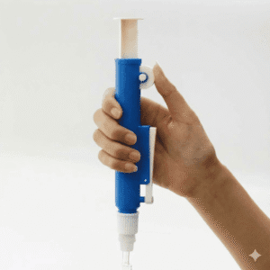 Premium 2ml Pipette Pump (Blue) | Manual Pipette Filler with Rapid Release Lever