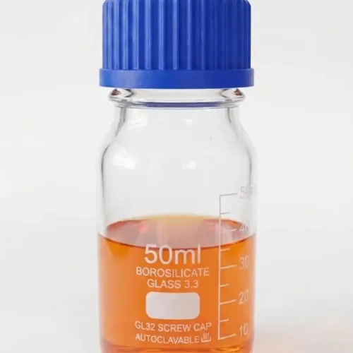 Glass Reagent Bottle 50mL  - GL32 Screw Cap, Autoclavable