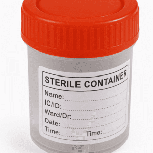 60mL Sterile Sample Containers (Pack of 100) – Medical-Grade Graduated Specimen Cups with Leak-Proof Caps