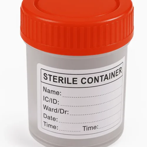 60mL Sterile Sample Container - 100 Pack
