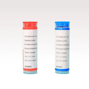 Sodium Heparinzed Blood Sampling Micro Hematocrit Capillary Tube With Anticoagulants 5