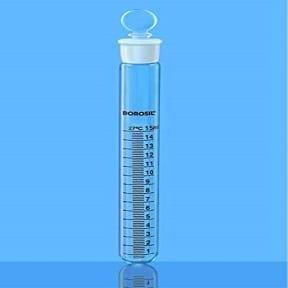 Borosil 20ml Graduated Test Tube with I/C Stopper