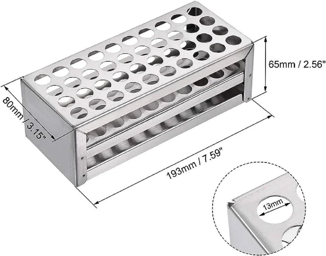 13X48_1.jpg Test Tube Rack 13x48 Stainless Steel