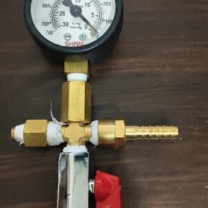 Precision Vacuum Gauge with Regulator Valve & Manifold Kit for Filtration Assemblies & Vacuum Pumps (0-760 mmHg)