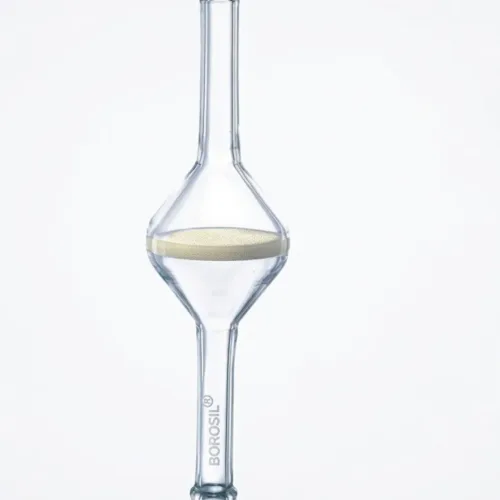 Borosil Glass Filter Funnel – Sintered Disc Laboratory Apparatus
