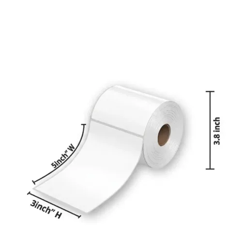 Direct Thermal Label 75x125mm Roll | 400 Pcs Shipping Sticker for Flipkart, Amazon & Logistics thermal label 75x125mm