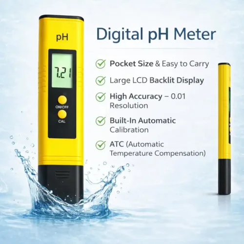 Digital pH Meter (PH-02) – Yellow